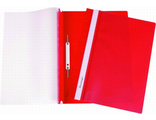 Скоросшиватель пластиковый А4 с перфорацией красный Office Pro, 21104121-04